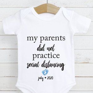 Baby Announcement Onesie - Custom Baby Onesie